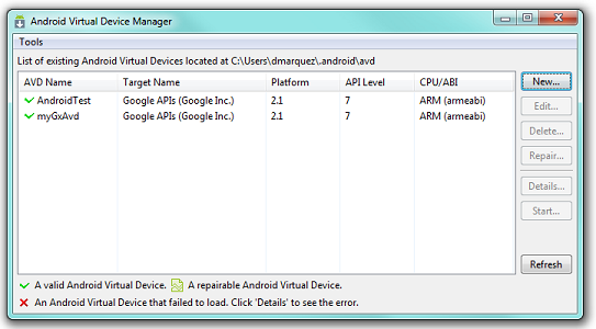 Android Virtual Device (AVD) Step 4