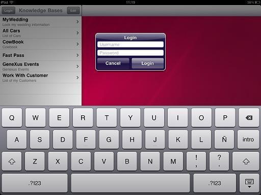 PushNotif - iPad login