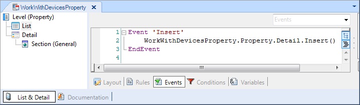 WWSD List Events Selector (tab)