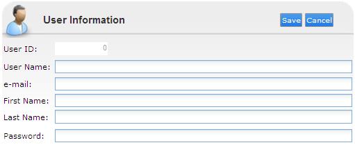 GXserver Security Users User Information