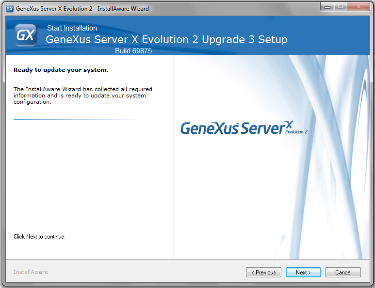 GXserverSetupStartInstallation