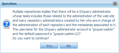 GXquery4 - Warning before take multi-tenant mode