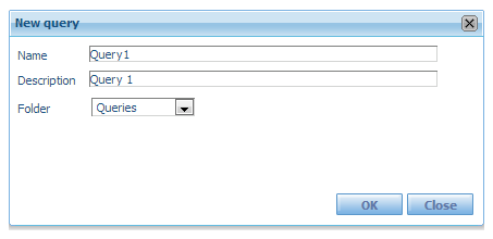 GXquery4 - New query dialog