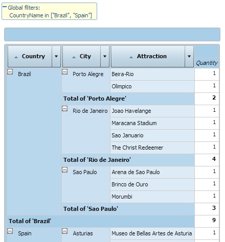 GXquery4 - MyFirstPivot in runtime with filters