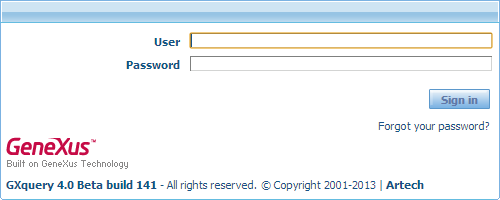 GXquery4 Login