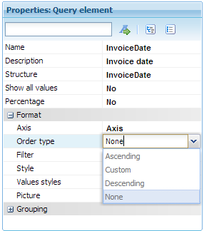 GXquery4 - Order Type property