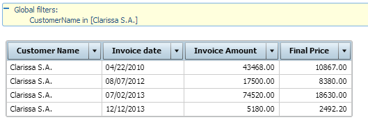 GXquery4 - Filtering Clarissa SA