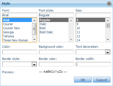 GXquery4 - Style window