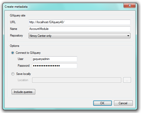 GXquery4 - Nimoy repository from GeneXus view