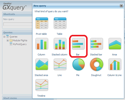 GXquery 4 - Choosing Bar