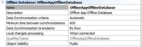 Offline Database object properties beta 2