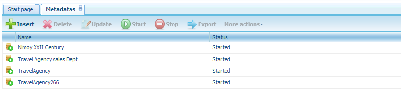 GXquery4 - Metadata tab