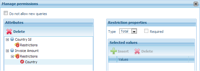 GXquery4 - Country as Total restriction