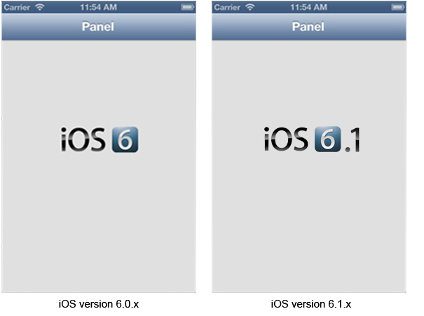 App iOS6 and 7