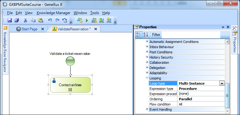 Validate Reservation multiinstance