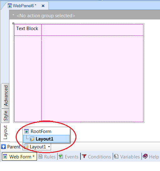 Add HTML As Root Tree layout