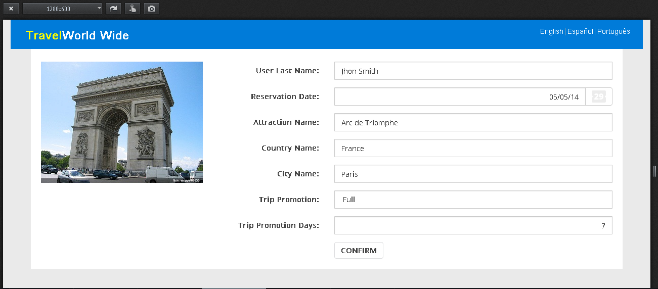 Arrange the layout form 1