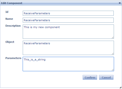 GXFlowCustomNewComponentParameters