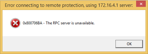 ErrorTheRPCServerIsUnavailable800706BA
