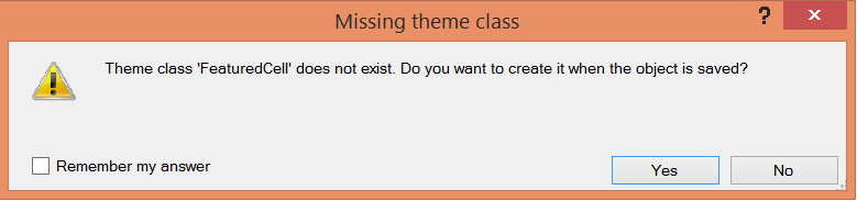 Missing class In Theme