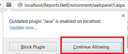 FF Java out of date message
