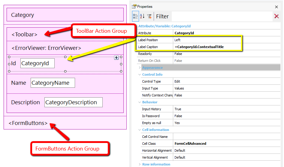 Controls in Category Trn Abstract Layout