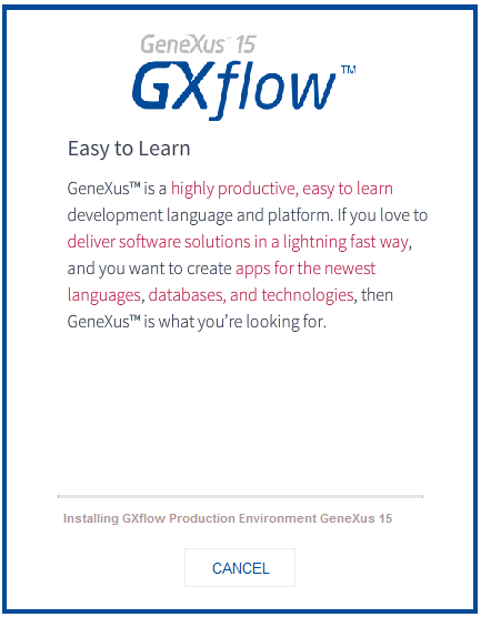 GXflow Production Environment - Step 2