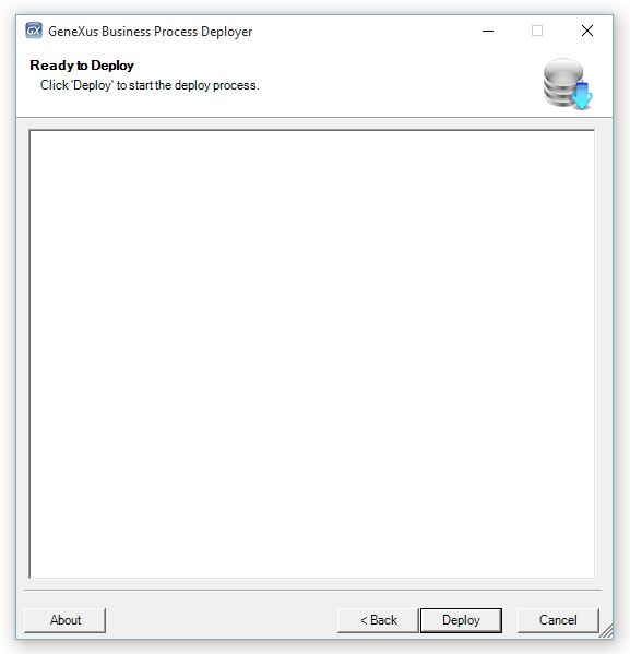 GeneXus Business Process Deployer - Step 3 (GeneXus 15)