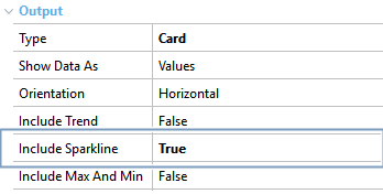 IncludeSparkline