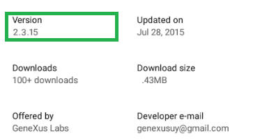 Versioning - Android - Version name in Play Store