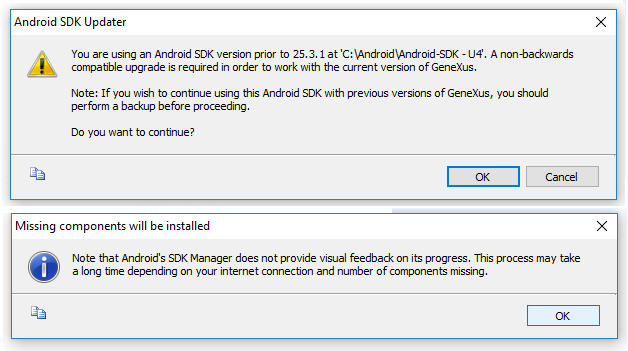 Android requirements - Update Android SDK tool - Step 2