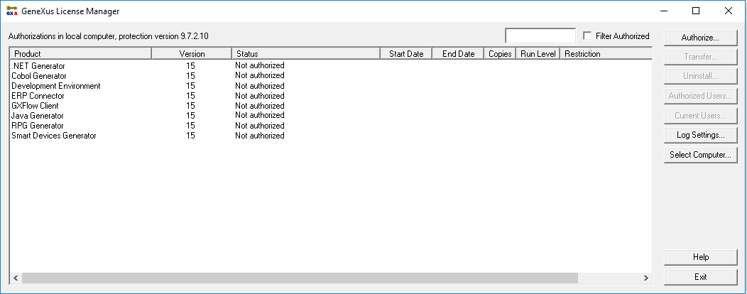 Local legacy license uninstalledv15