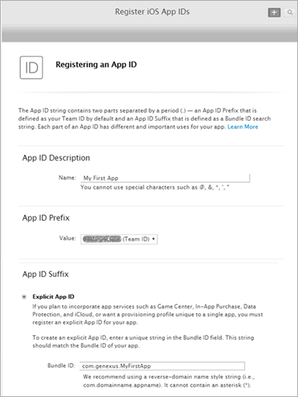 Apple App Store - Registering
