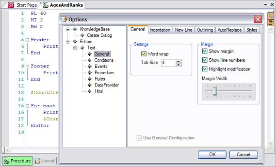 GeneXus Rocha/Source Editor Configuration