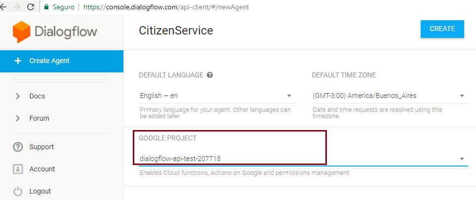 CreateDialogFlowAgent
