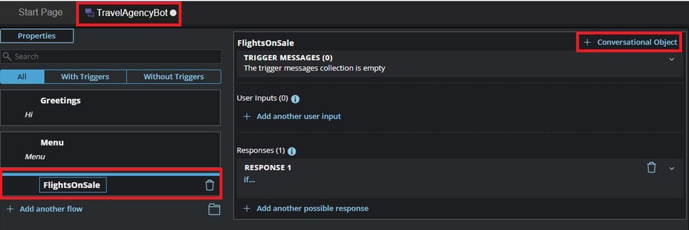 GeneXus Web_chatbot_FlightsOnSale_ConversationalObject