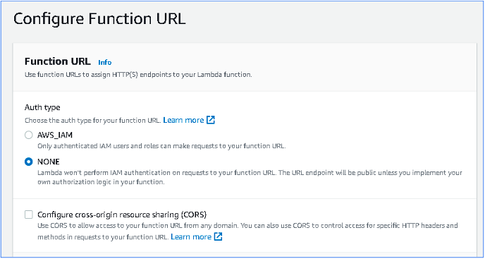 LambdaHTTP-triggeredfunctionsConfigure