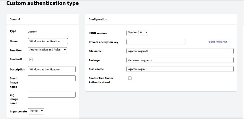 Custom Authentication Type - Windows