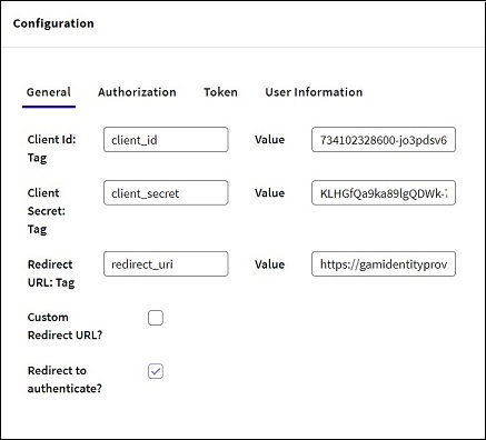 oAuth general tab - v18 - Open Id