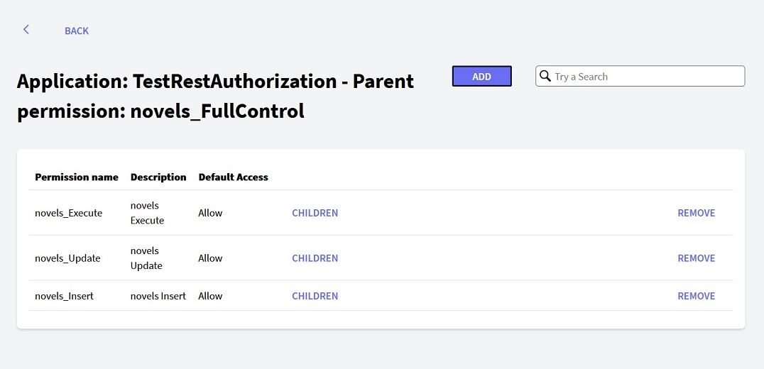 Children of parent permission - v18