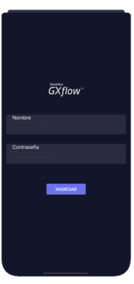 GXflow Mobile iOS Login