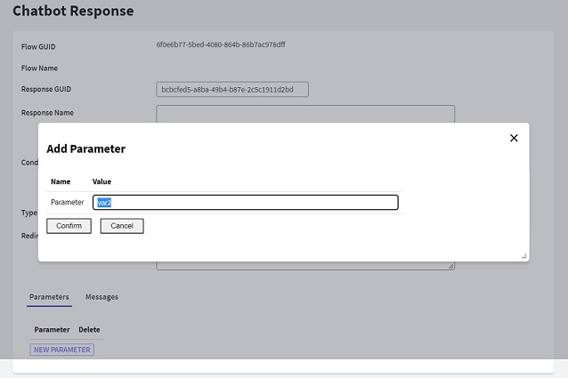 Chatbot dynamic - Responses - add parameter - v18