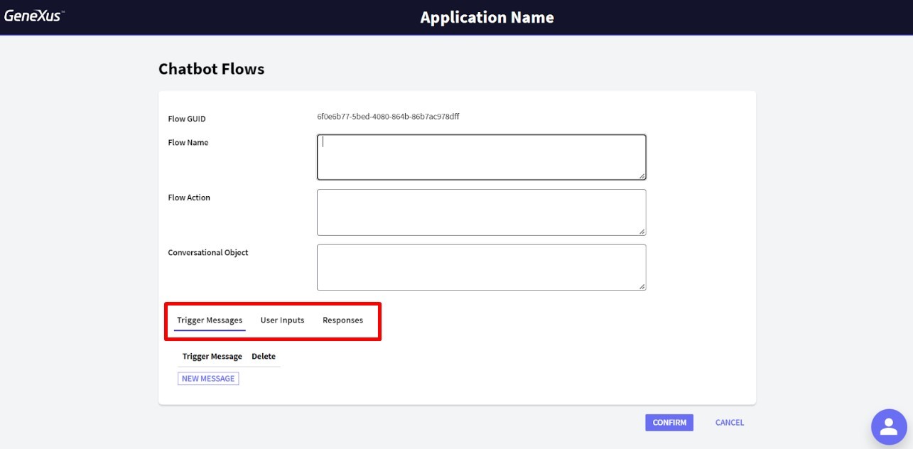 Chatbot Flows -Trigger, user input and responses dynamic chatbot - v18