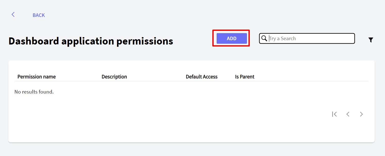GAM - Dashboard permission applications - v18