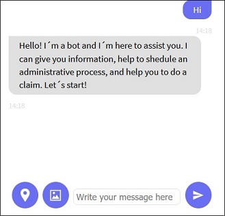 starting the conversation with chatbot v28- f5