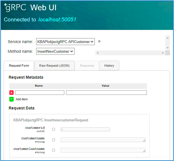 InteractiveWebInterfaceForgRPC