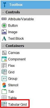 Tabular Grid Control in Tunk V18.