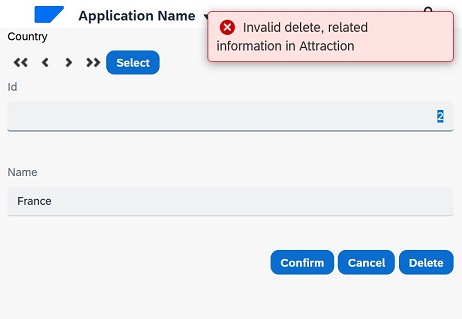 Transaction Country SAP Fiori Horizon v 18 u4 - delete a country