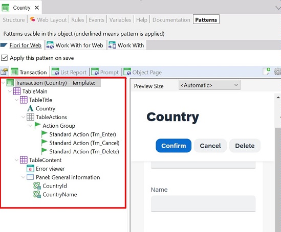 Tree in Fiori for Web Tab in Transaction object - V18U4