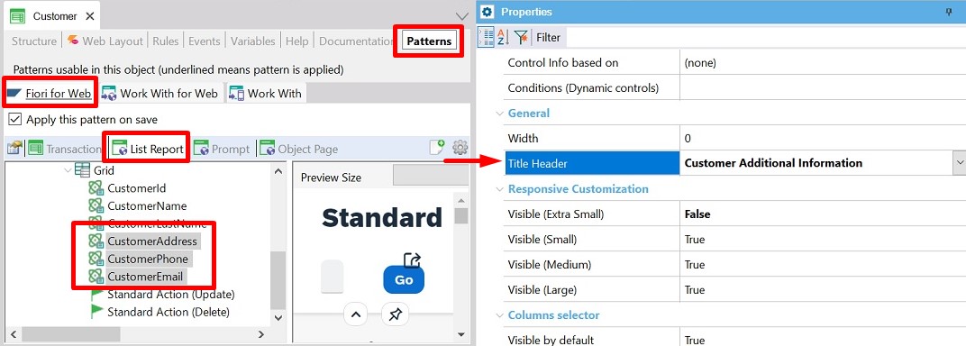 Fiori for web Pattern - Tile header property - Second title, v18u4